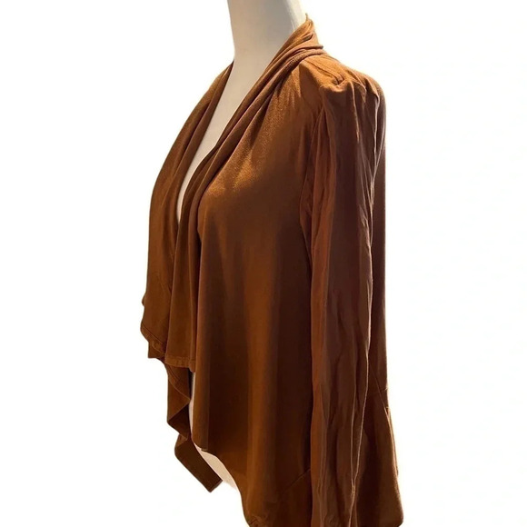 Z Supply faux suede cardigan, camel brown. Size Small. - Picture 3 of 5